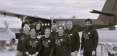 Skydiving fundraiser